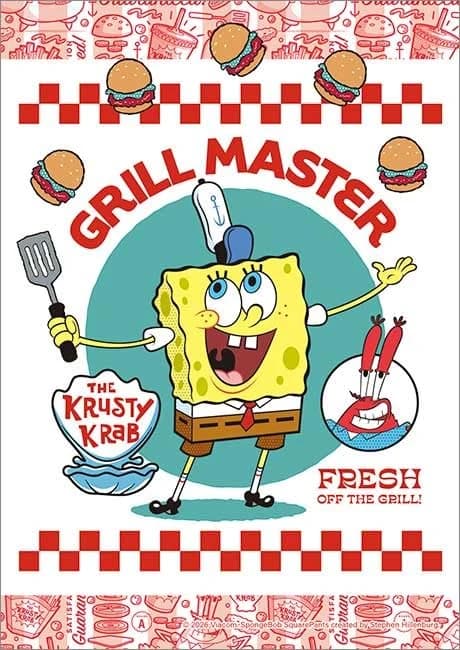 애플원(APPLEONE) 지그소 퍼즐 108-093 스폰지밥 GRILL MASTER (그릴 마스터) 108피스 (일본산)