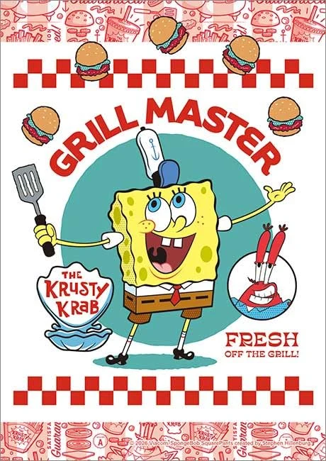 애플원(APPLEONE) 지그소 퍼즐 108-093 스폰지밥 GRILL MASTER (그릴 마스터) 108피스 (일본산)